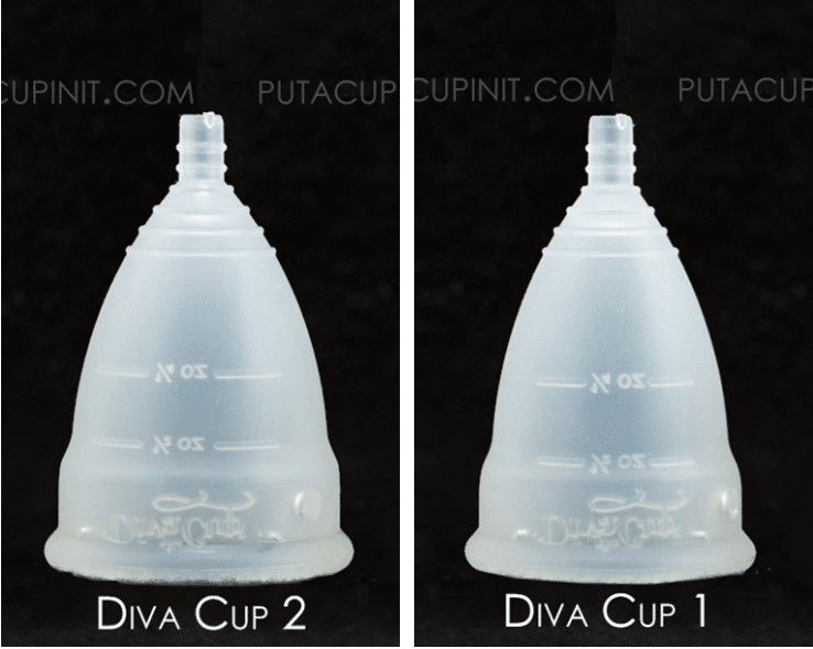 DivaCup Size 1 vs Size 2 - Put A Cup In It