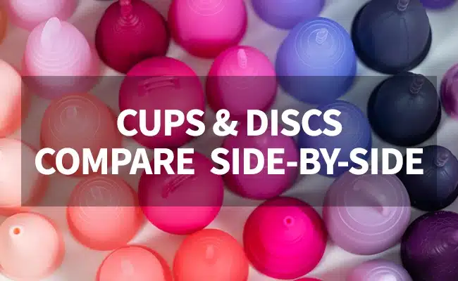 Compare Menstrual Cups and Discs Side by Side at Put A Cup In It